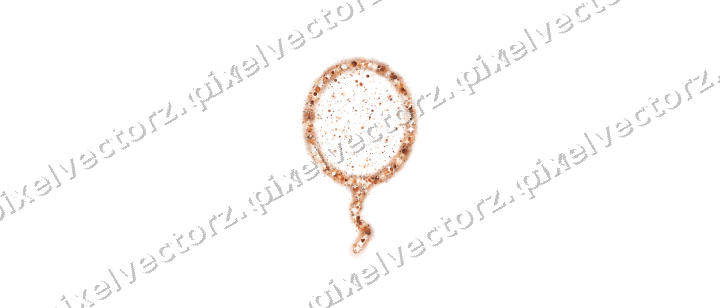 Seamless glitter balloon on a transparent background