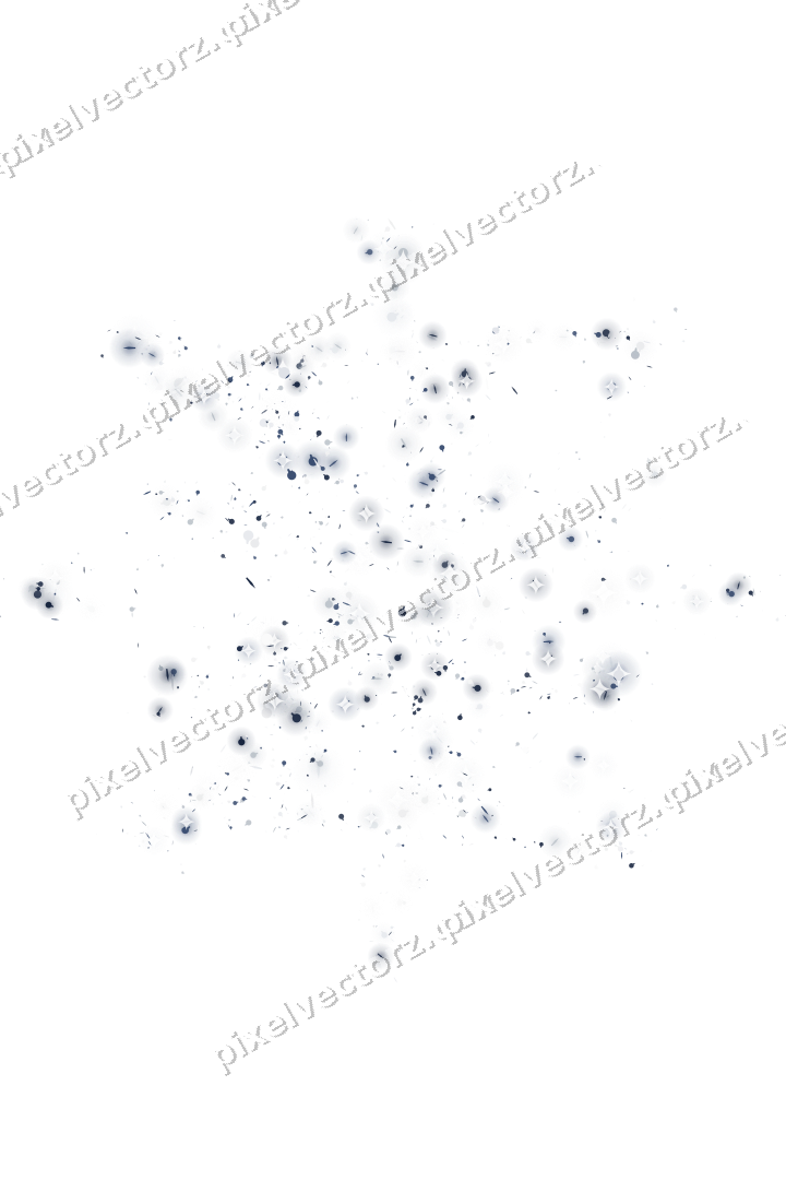 Seamless glitter firework in dark blue on a transparent background