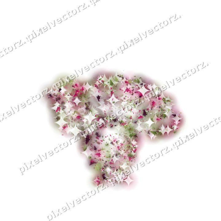 Seamless glitter turkey of christmas trees on a transparent background