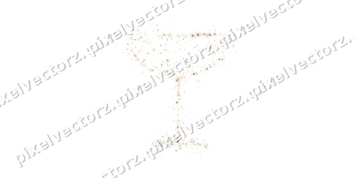 Seamless glitter champagne coupe in amber on a transparent background