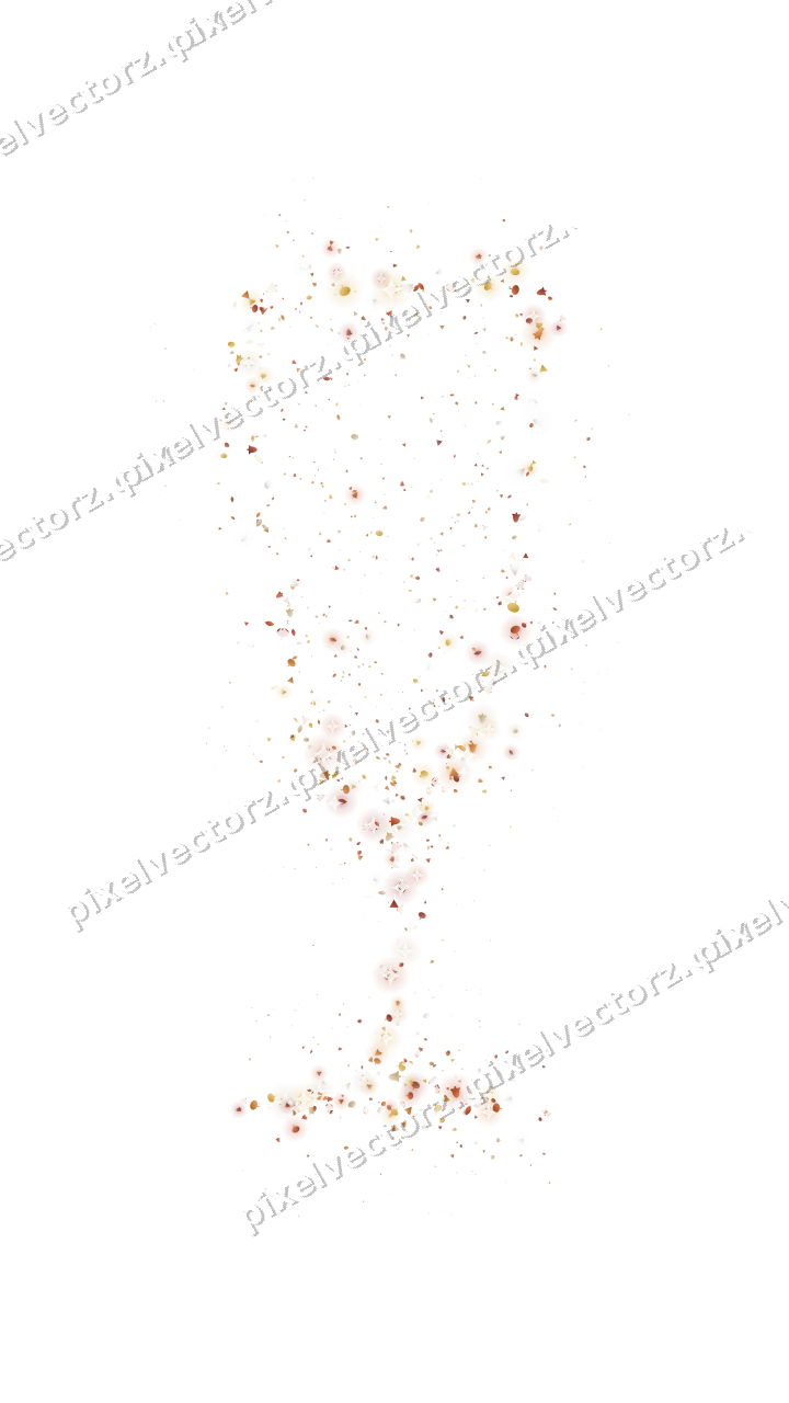 Seamless glitter champagne flute in orange on a transparent background