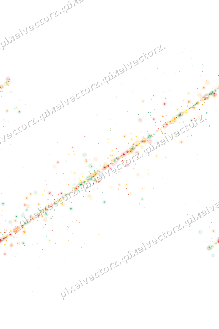 Seamless glitter band in red and orange on a transparent background