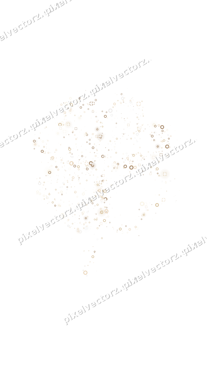 Seamless glitter four leaf clover of rings on a transparent background