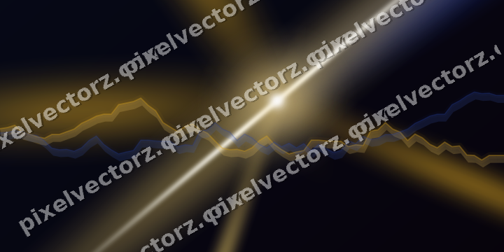 Leuchtender Neon Diagramm Hintergrund in Bernstein und Blau