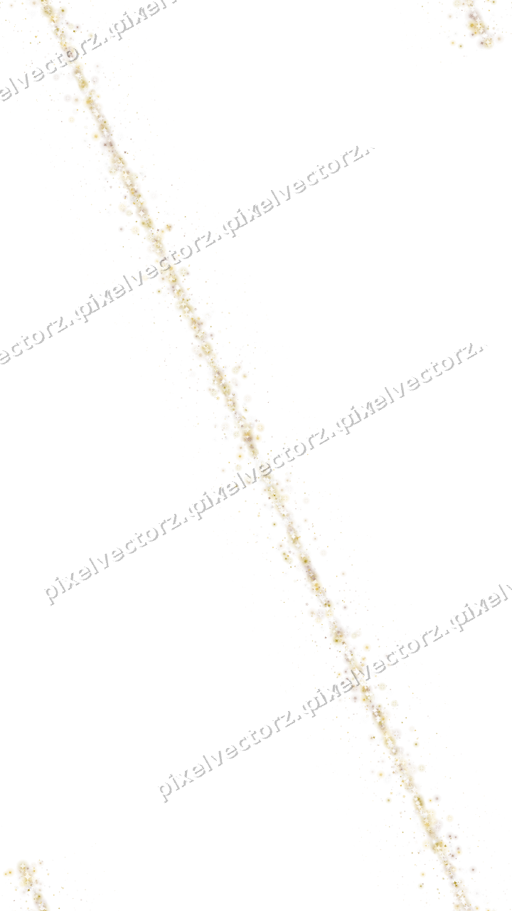 Seamless glitter band in amber on a transparent background
