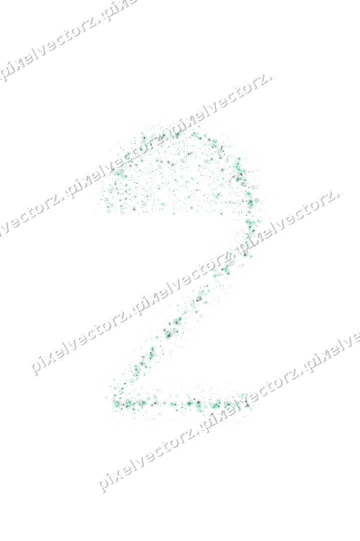 Seamless glitter number 2 on a transparent background