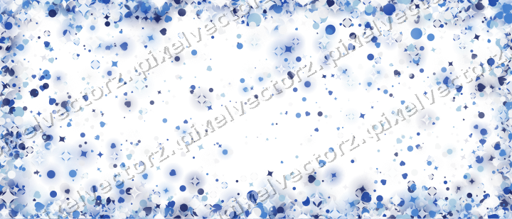 Nahtlose Glitzervignette aus Funken und Herzen auf transparentem Grund