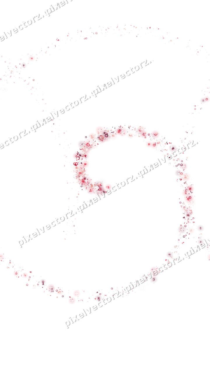 Seamless glitter spiral in pink and red on a transparent background