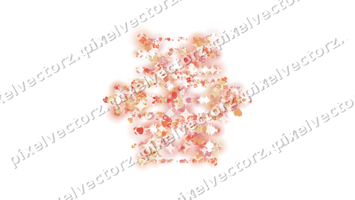 Seamless glitter snowflake in red on a transparent background