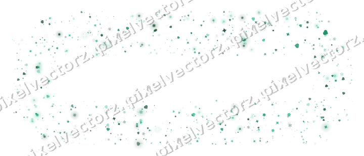 Nahtloser Glitzerrahmen aus Sternen und Funken auf transparentem Grund