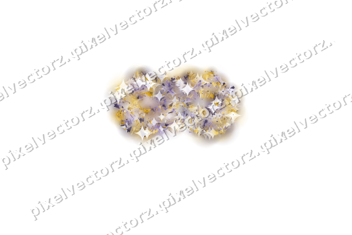 Seamless glitter carnival mask in amber on a transparent background