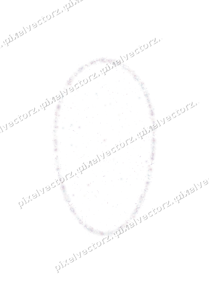 Seamless glitter easter egg of crescents on a transparent background