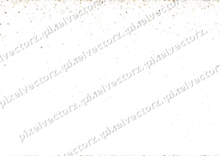 Seamless falling glitter in amber on a transparent background