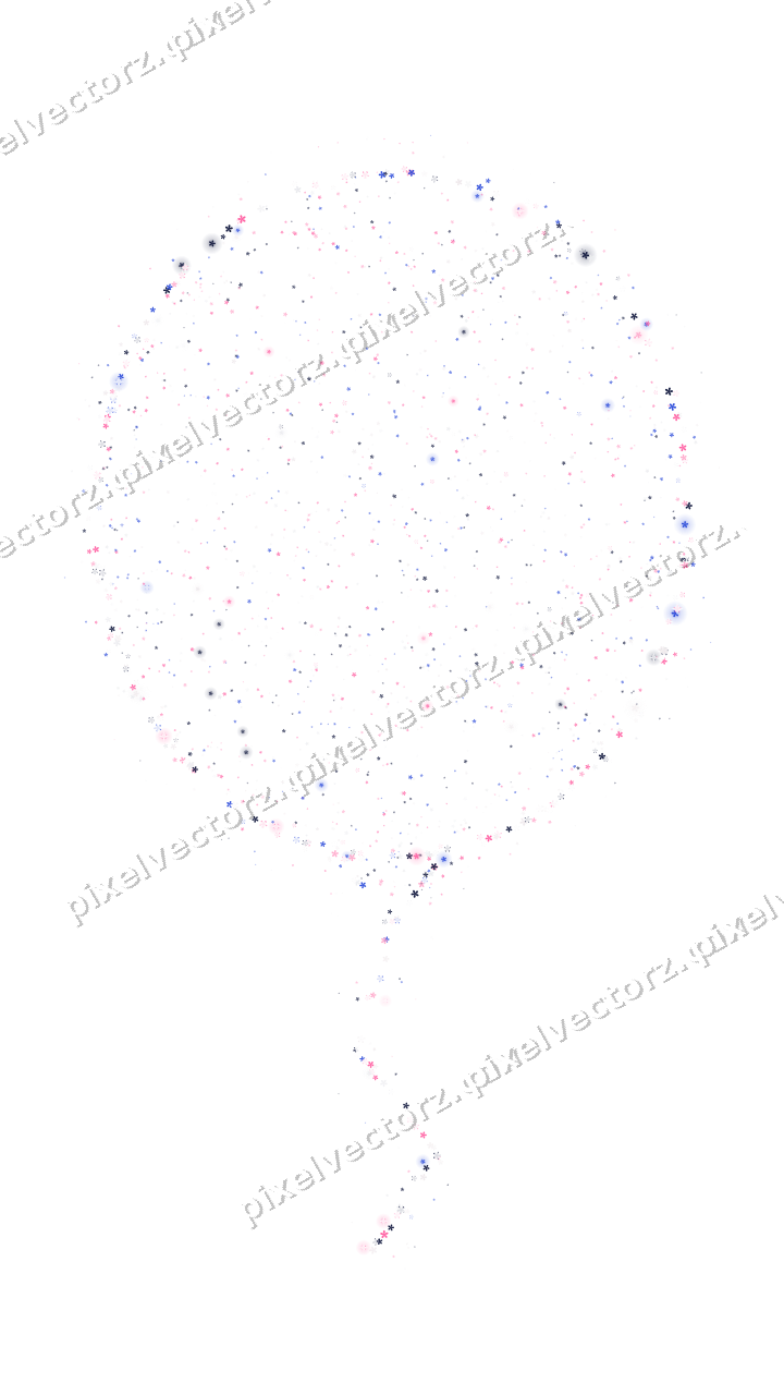 Seamless glitter balloon of flowers on a transparent background