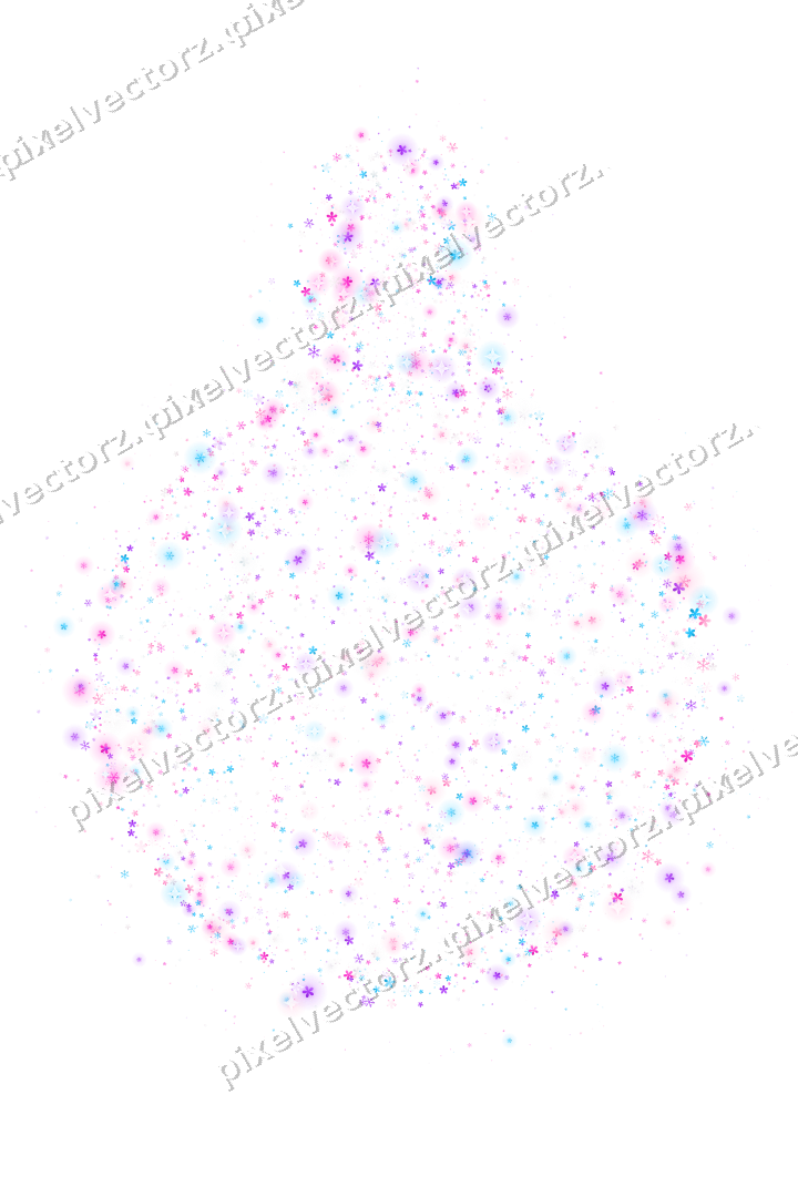 Seamless glitter bauble in magenta on a transparent background
