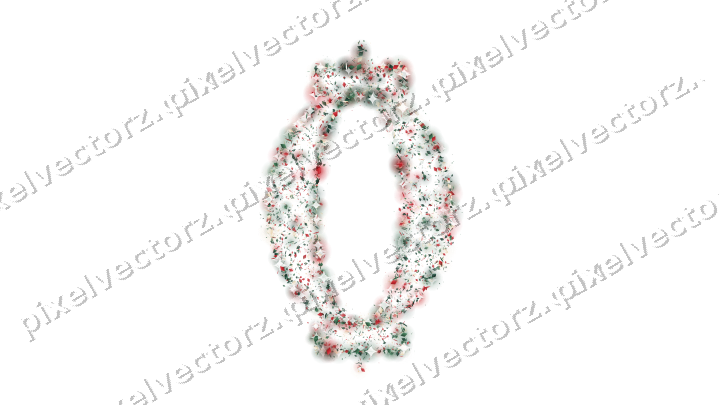 Seamless glitter lantern in dark green on a transparent background
