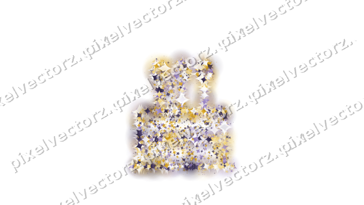 Seamless glitter birthday cake of sparkles on a transparent background