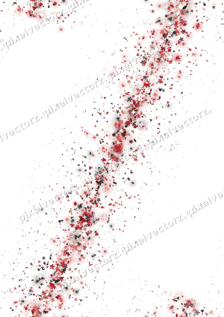 Seamless glitter band in red on a transparent background