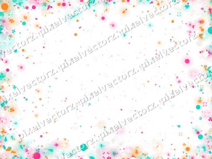 Seamless glitter vignette in pink on a transparent background