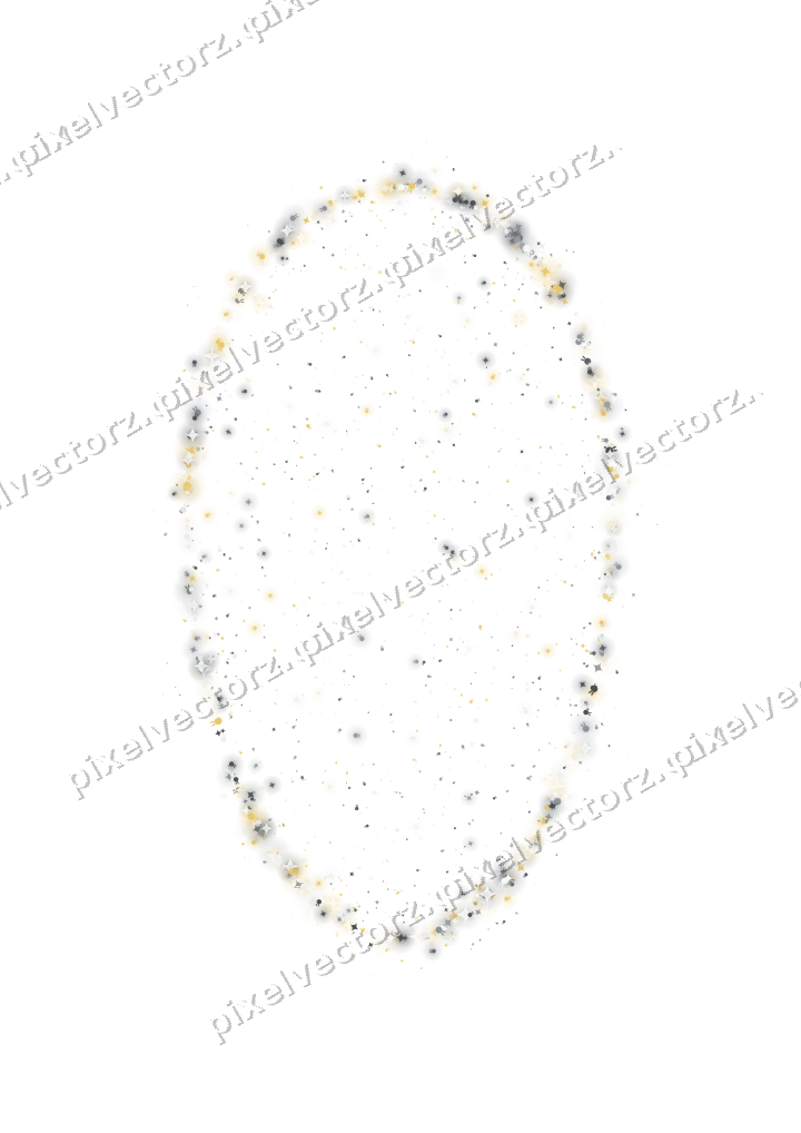 Seamless glitter easter egg in amber on a transparent background