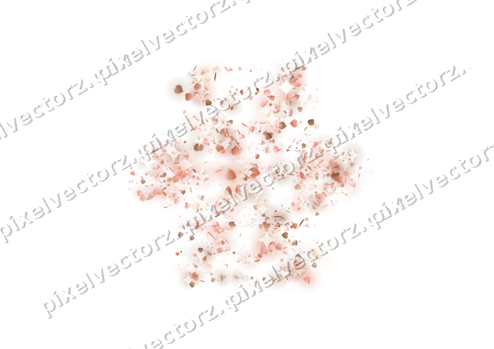 Seamless glitter snowflake in orange on a transparent background