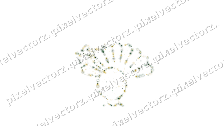 Seamless glitter turkey in dark green on a transparent background