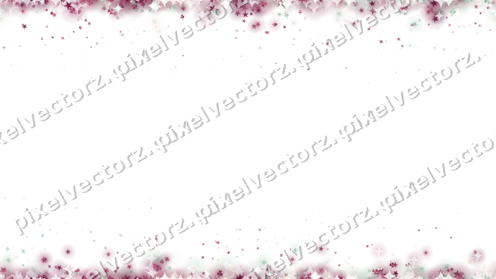 Seamless glitter border in dark pink on a transparent background