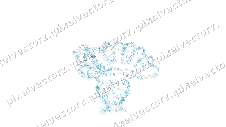 Seamless glitter turkey of confetti on a transparent background