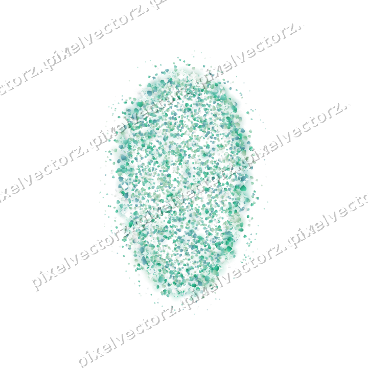 Seamless glitter easter egg in green on a transparent background