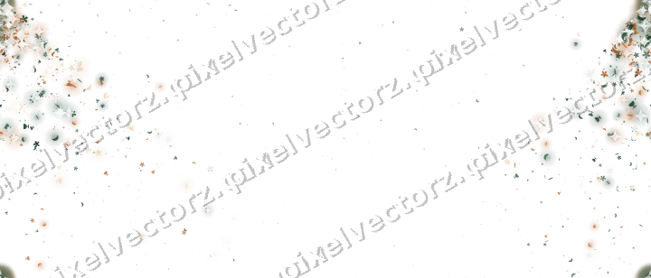 Seamless glitter corner in dark green on a transparent background