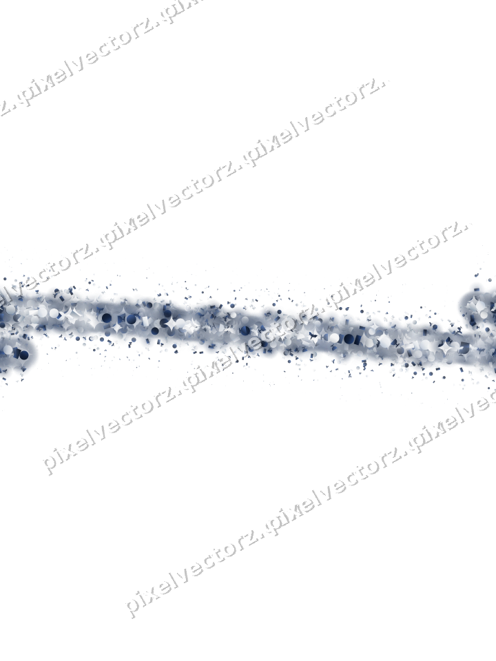 Seamless glitter band in dark blue on a transparent background
