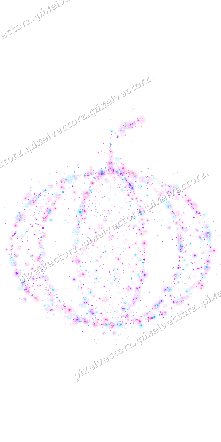 Seamless glitter pumpkin of triangles on a transparent background