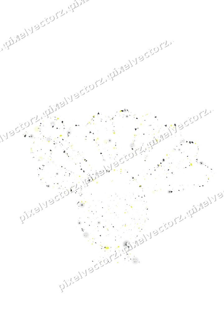 Seamless glitter turkey in yellow and grey on a transparent background