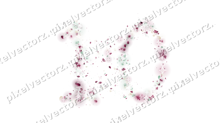 Seamless glitter number 10 in dark pink on a transparent background