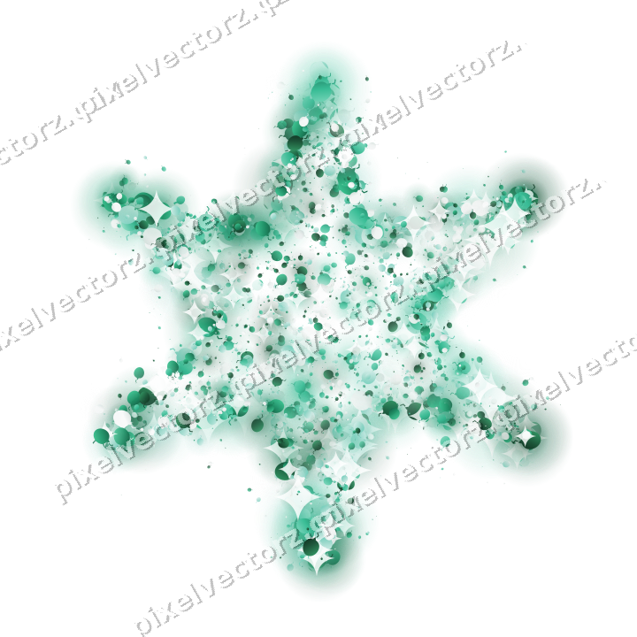 Seamless glitter star of balloons on a transparent background