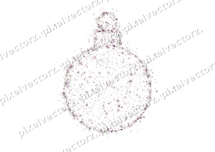 Seamless glitter bauble of crescents on a transparent background