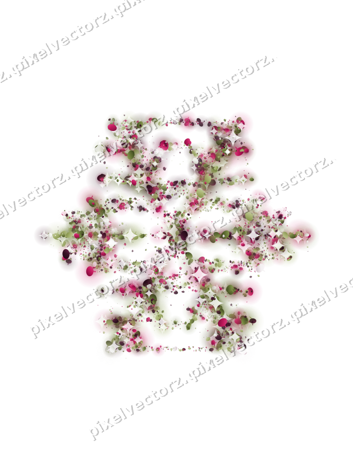Seamless glitter snowflake of pumpkins on a transparent background