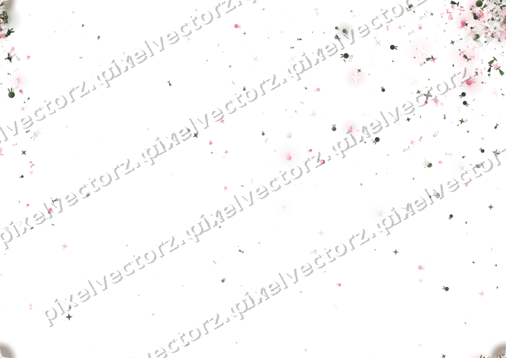 Seamless glitter corner in pink on a transparent background