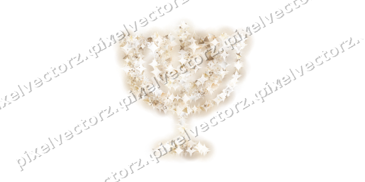 Seamless glitter menorah in amber on a transparent background