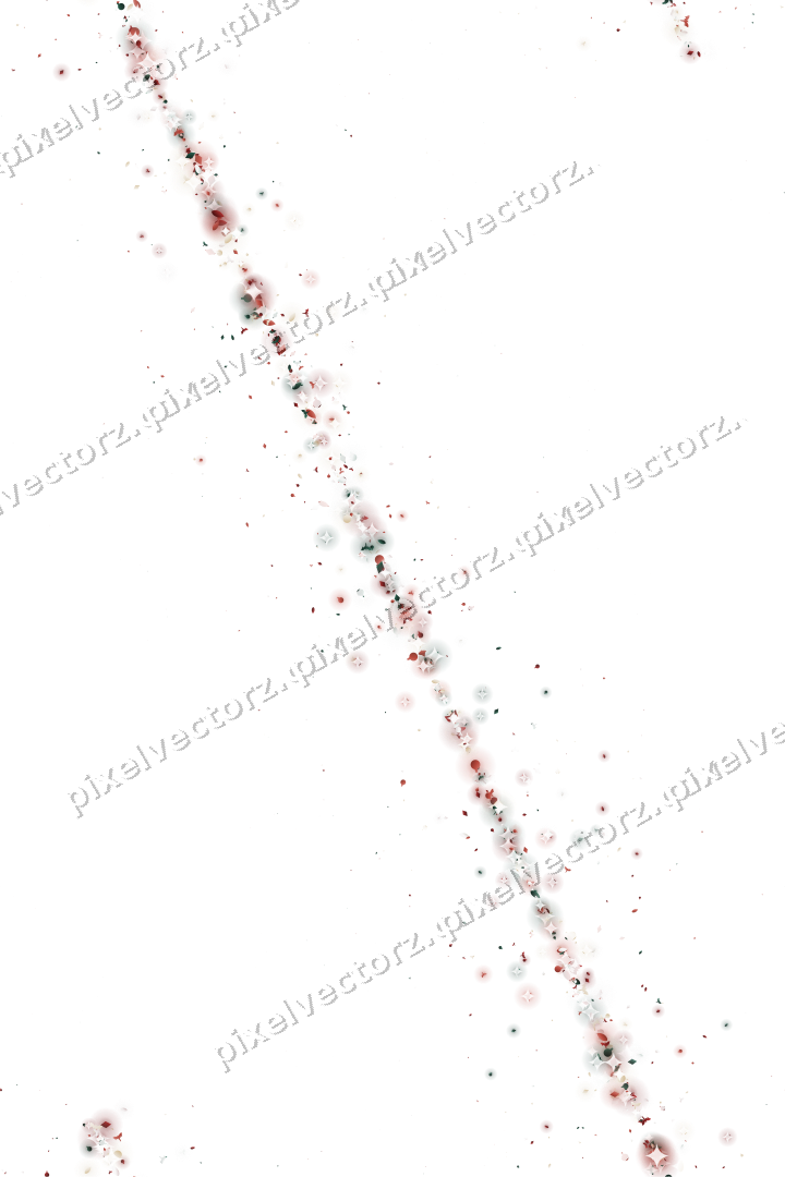 Seamless glitter band of baubles and bats on a transparent background