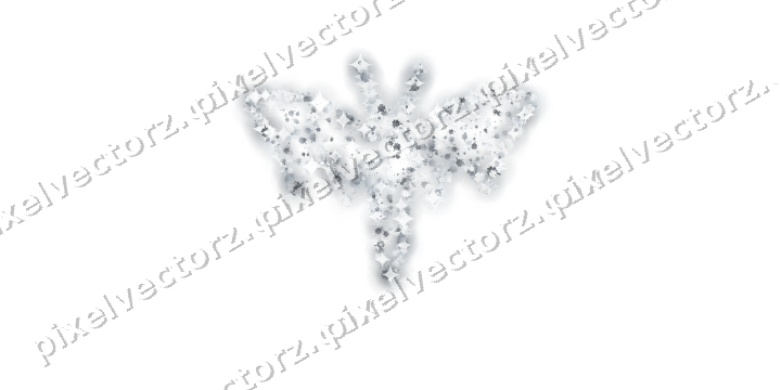 Seamless glitter bat of clovers on a transparent background