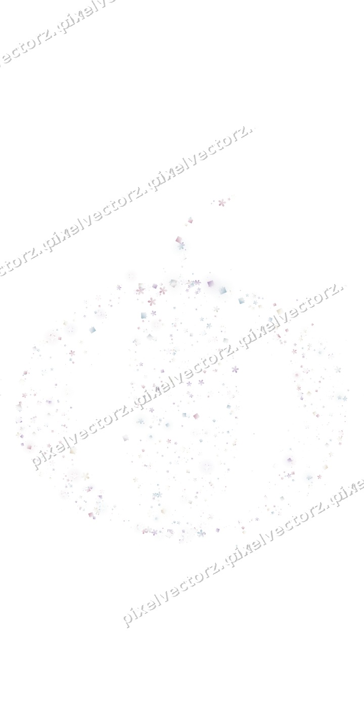Seamless glitter pumpkin in pale pink on a transparent background
