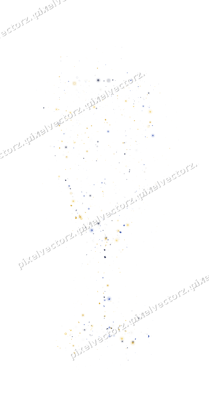 Seamless glitter champagne flute in amber on a transparent background