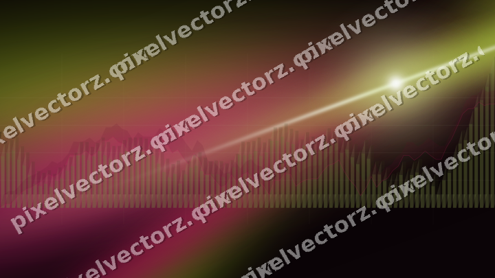 Leuchtender Neon Diagramm Hintergrund in Limette und Rosa