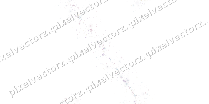 Nahtloses Glitzerband aus Sternen und Blüten auf transparentem Grund