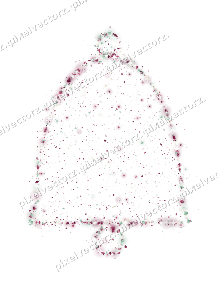 Seamless glitter bell of pumpkins and bats on a transparent background