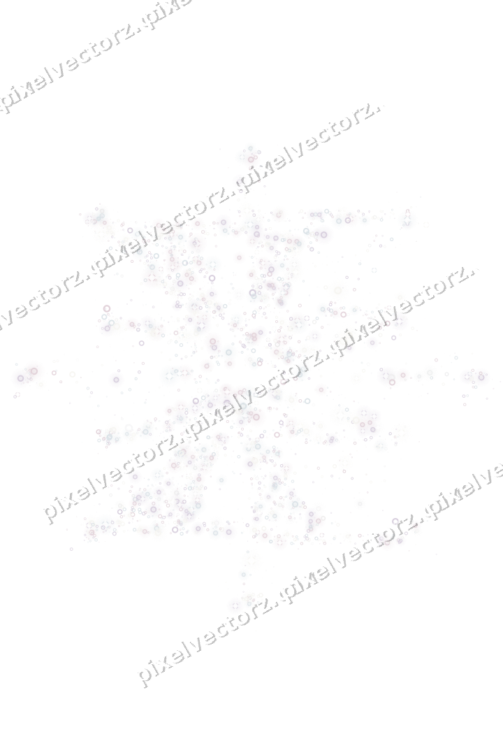 Seamless glitter firework of rings on a transparent background