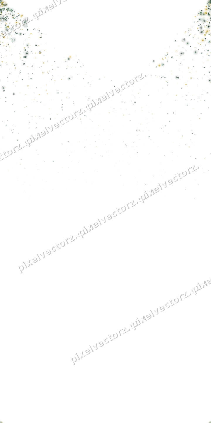 Seamless glitter corner in dark green on a transparent background