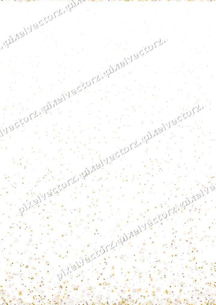 Seamless rising glitter in amber on a transparent background