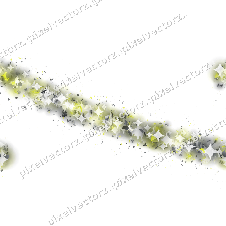Seamless glitter arc in yellow and grey on a transparent background